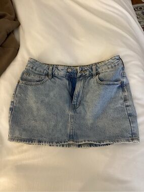 PacSun Light Blue Denim Mini Skirt